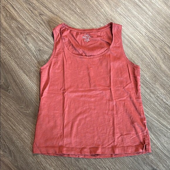 J. Crew women’s Burnt Orange rust Sleeveless Tank Top small casual summer - Picture 1 of 3